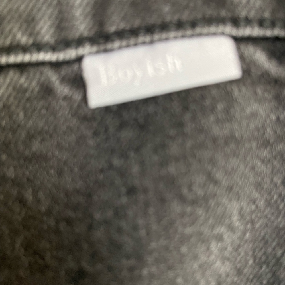 Free People BOYISH jeans The Mikey Moonstruck sz 25 black wash NWOT - Picture 9 of 14